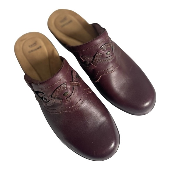 Earth Origins Women’s Jackal Janice Merlot Leather Merlot Colored Mules Size-9.5 - Picture 9 of 10